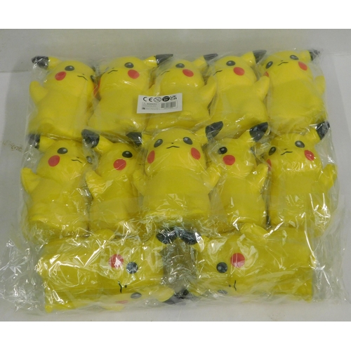 95 - Set of 12 squishy foam Pokémon Pikachu's