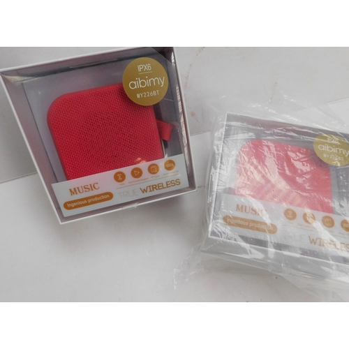 100 - Two new in box Aibimy wireless speakers