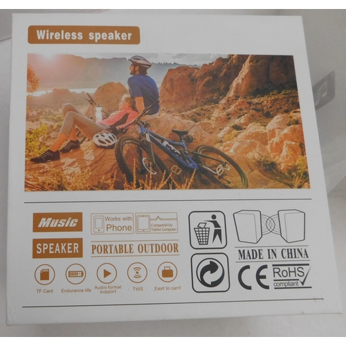 100 - Two new in box Aibimy wireless speakers
