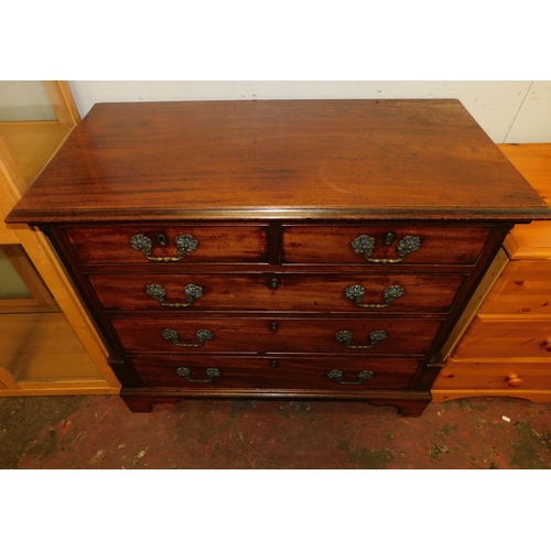 244 - Mahogany two over three chest of drawers
