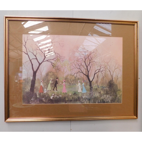 254 - Framed Helen Bradley print