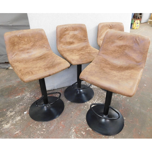 266 - Set of four bar stools