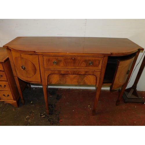 268 - Inlaid mahogany sideboard