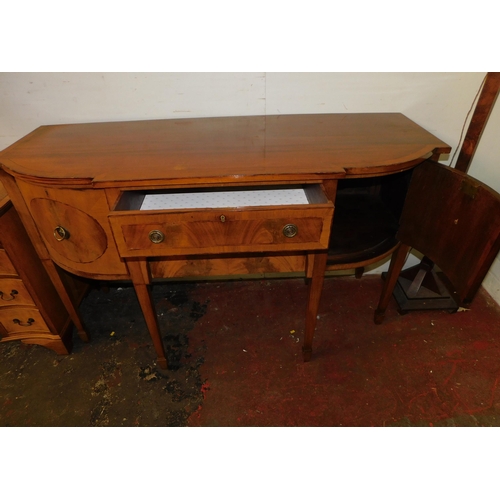 268 - Inlaid mahogany sideboard