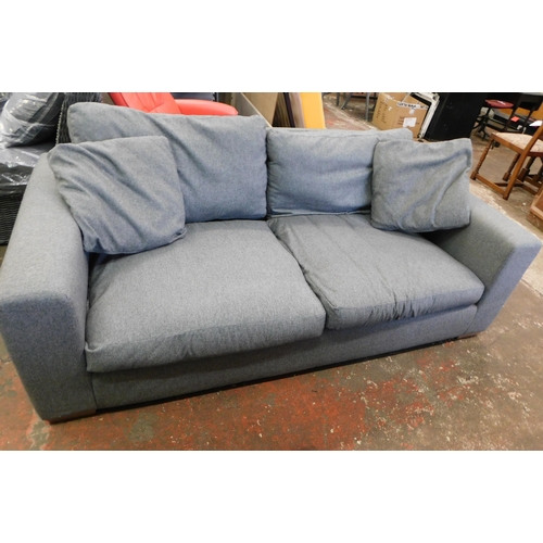 285 - Large two seater grey sofa