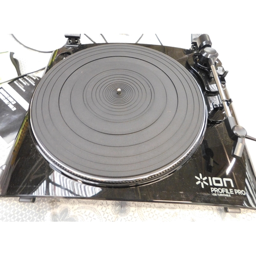 65 - Ion boxed turntable - unchecked