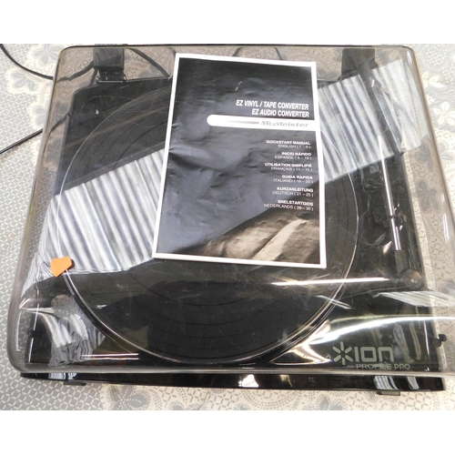 65 - Ion boxed turntable - unchecked