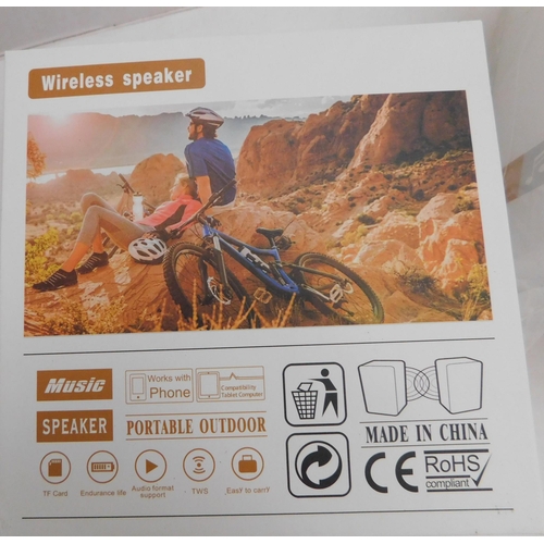 66 - Two new in box Aibimy wireless speakers