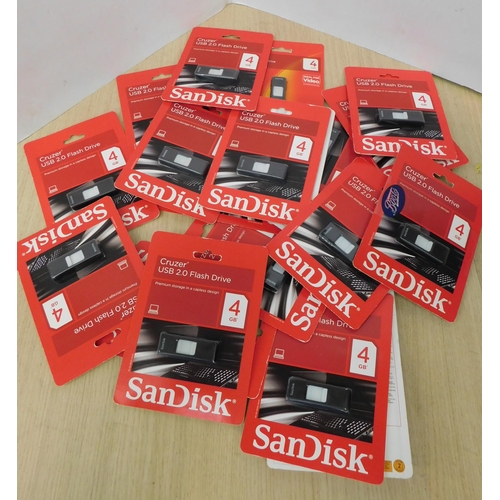 72 - 20 New SanDisk Cruzer USB 2.0 flash drive