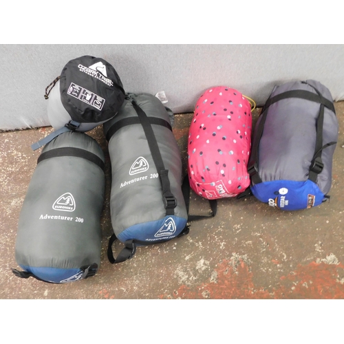 76 - Selection of sleeping bags