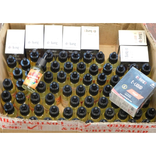 81 - Box of e-cig liquids etc.