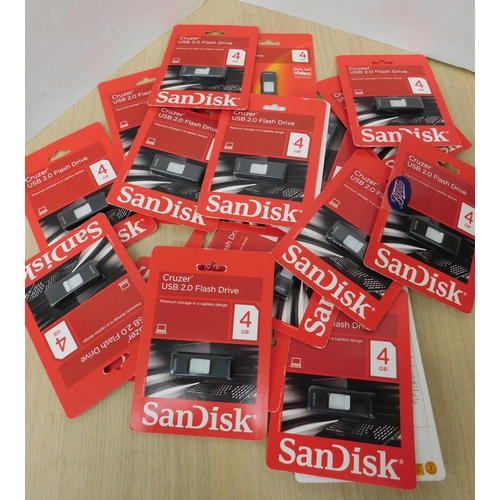 91 - 20 New SanDisk Cruzer USB 2.0 flash drive