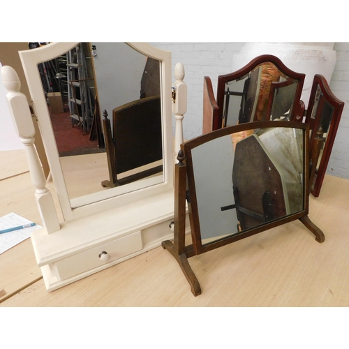 95 - Three assorted dressing table mirrors
