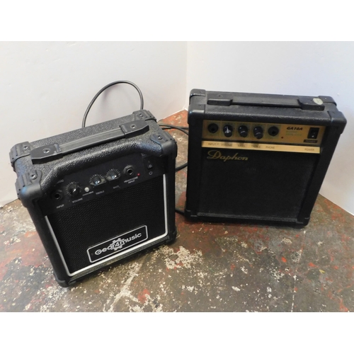 96 - Two small practice guitar amps - unchecked