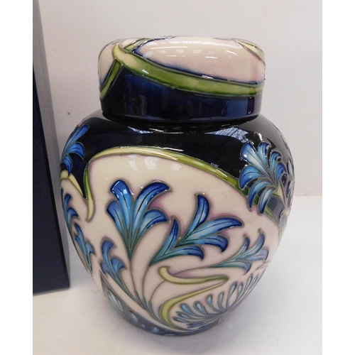 562 - Moorcroft Midnight Blue ginger jar designed by Philip Gibson with box - 6