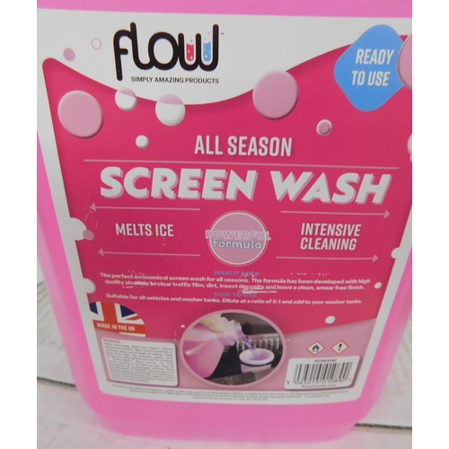 6 - 4x 5L Flow screen wash bottles  - dilute 1:5