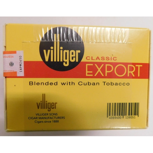 438 - Box of 25 Villager export cigars