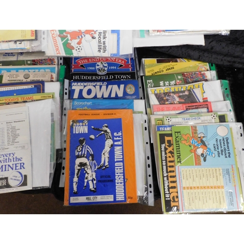 336 - Large collection of Huddersfield Town programmes 1970s home and away