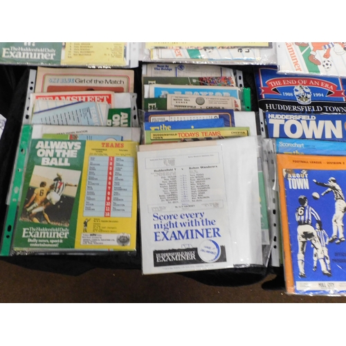 336 - Large collection of Huddersfield Town programmes 1970s home and away