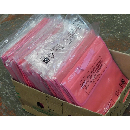 101 - Box of pink document holders / school satchels