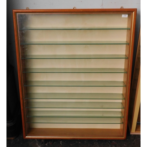 195 - Wall mounted display cabinet