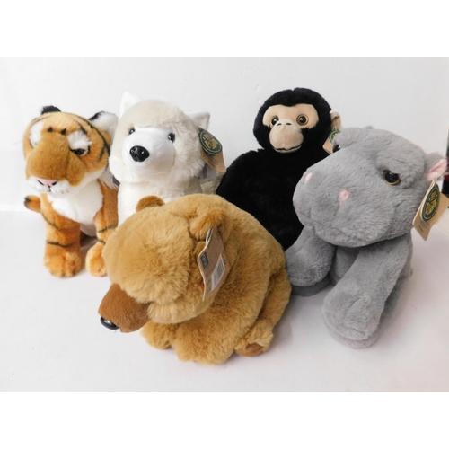 238 - Five Eco Earth plush teddies with tags