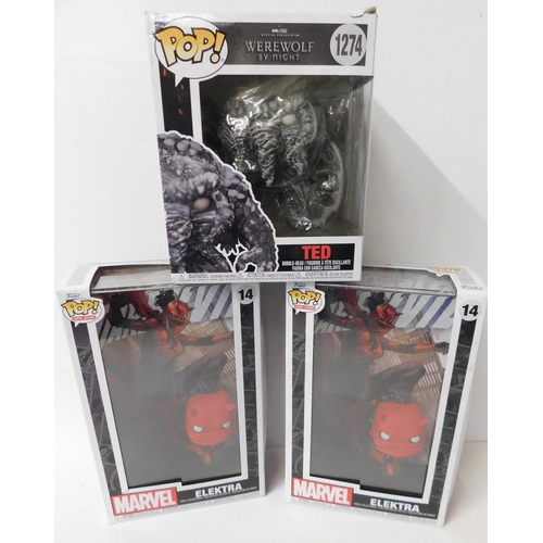 275 - Two Marvel Electra Funko Pops and Ted