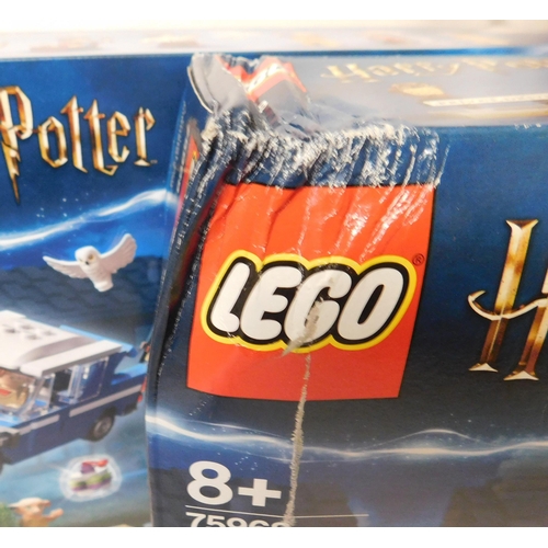 276 - Two Lego Harry Potter - 75968 4 Privet Drive (damaged boxes)