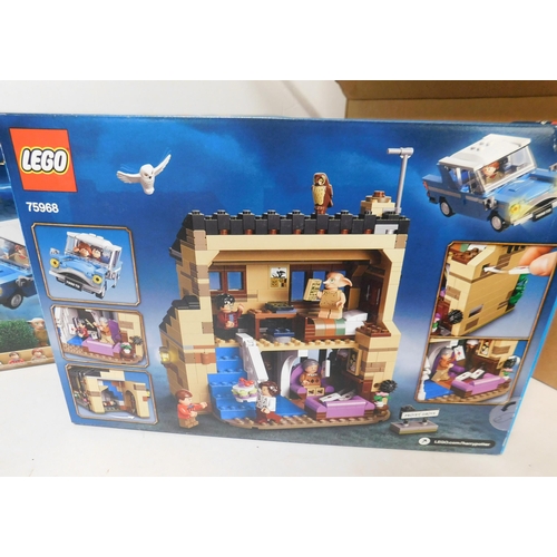 276 - Two Lego Harry Potter - 75968 4 Privet Drive (damaged boxes)