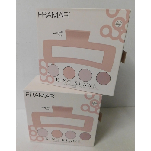 282 - Two packs of Framar King Klaws clips - 4 per box