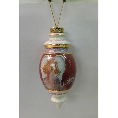 283 - Bradford exchange heirloom porcelain Christmas tree decoration