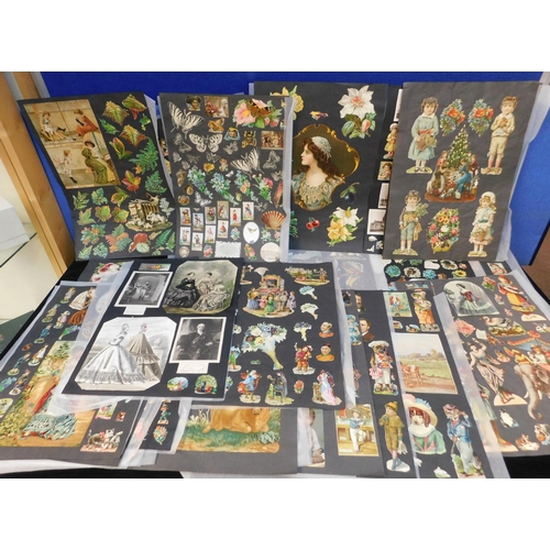 301 - Large collection of vintage decoupage