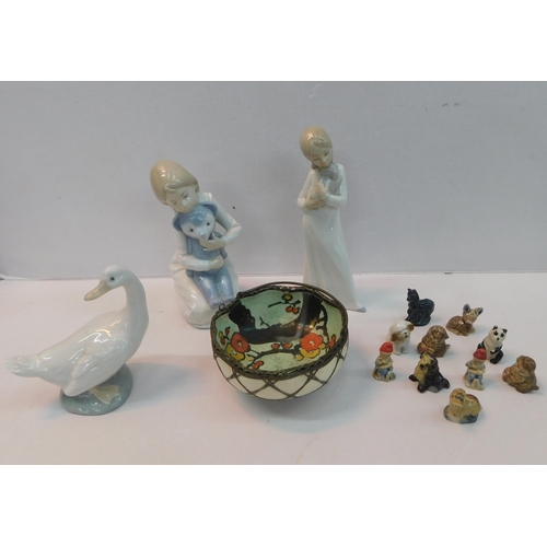 366 - Collection of vintage Nao, Whimsies and Japanese porcelain