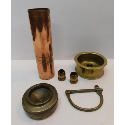 475 - Mixed  metalware incl: trench art