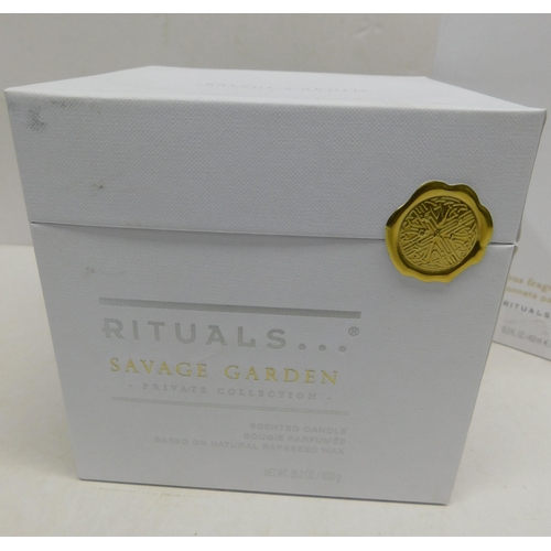 558 - Rituals XI scented candle and matching diffuser - Savage Garden