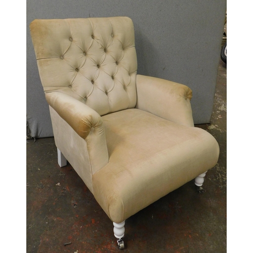 575 - Button backed fireside chair