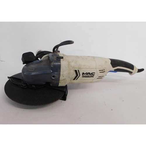 18 - MacAllister angle grinder 240V W/O