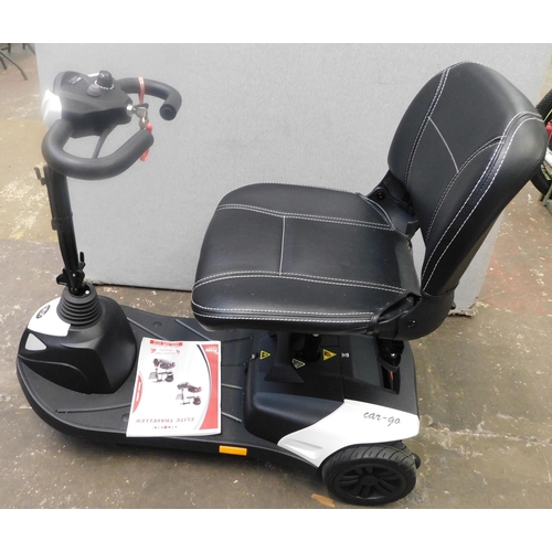 262 - Elite Traveller mobility scooter W/O with charger, key etc. - key in office