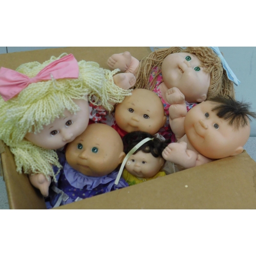 56 - Box of collectable Cabbage Patch kids dolls