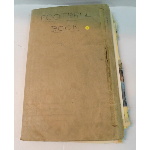 456 - 1960s Football scrapbook packed with photos - many autographs noted