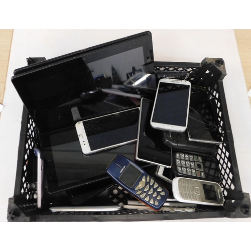 138A - Large selection of mobile phones etc (unchecked)