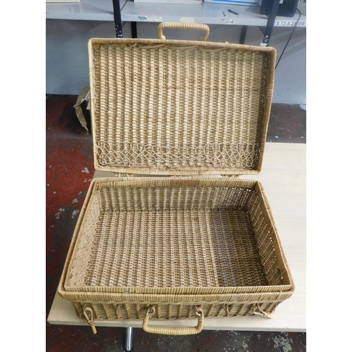 71 - Wicker picnic basket