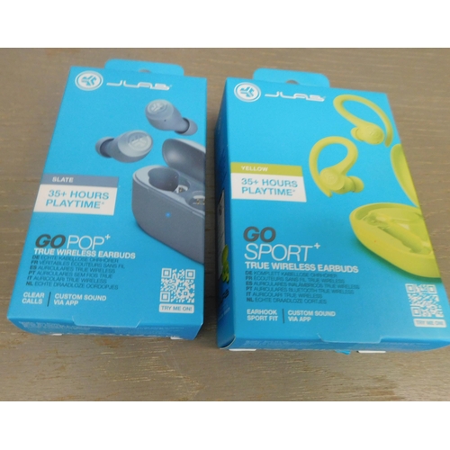 151 - Two new in box Jlab wireless earbuds - Go Sport & Go Pop