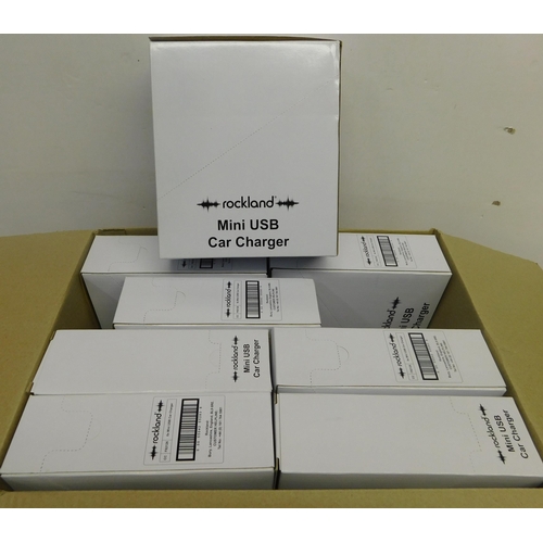 19 - Box of mini USB car chargers