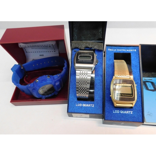 228 - Three boxed digital watches