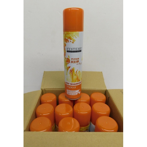 27 - Box of 12 Systeme dry shampoo - Tropical