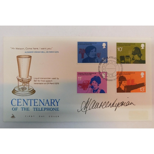 466 - 1976 Telephone FDC with Maureen Lipman signature