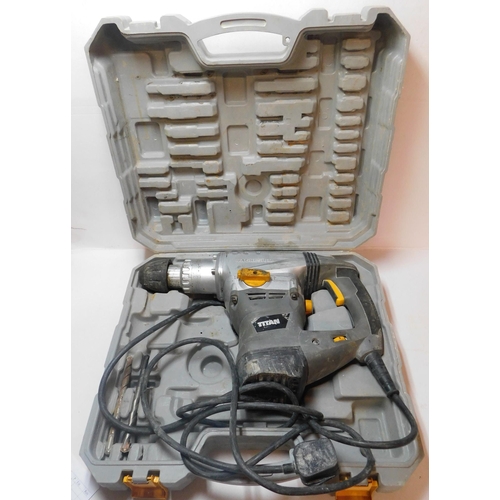 29 - Titan magnesium hammer drill in case - unchecked