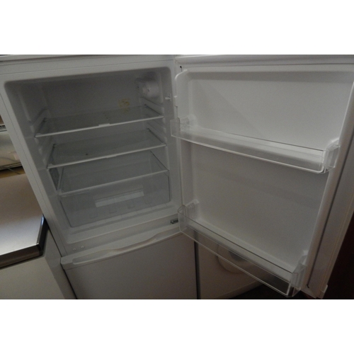 55 - White fridge freezer in working order