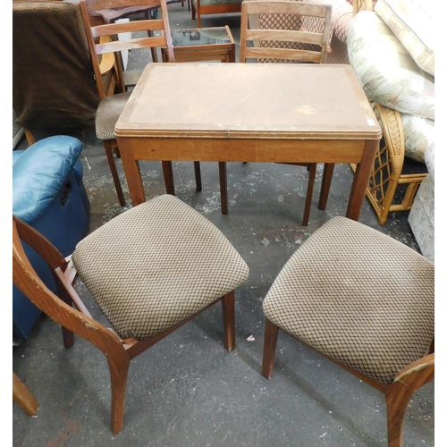 59 - Four mid-century Nathan chairs and dining table